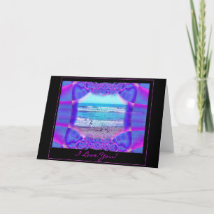 Te amo tarjeta - castillo del diseño del amor