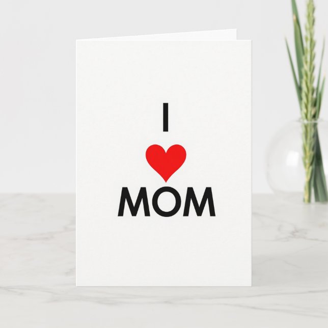 Te Amo Tarjeta de Amor Simple (Anverso)