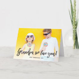 Te amo, tarjeta de felicitación de foto del Día de