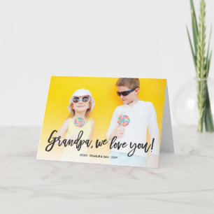 Te amo, tarjeta de felicitación de foto del Día de