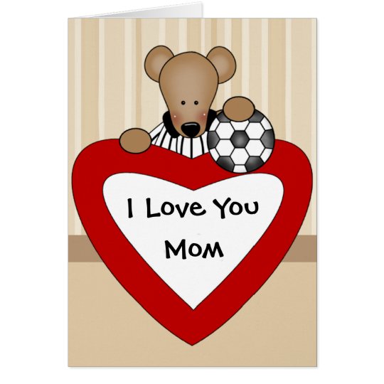 Te amo tarjeta de la mamá