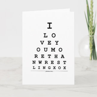 Te amo tarjeta de lucha del el día de San Valentín