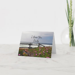 Te Amo Tarjeta De Nota Personalizado De Las Flores