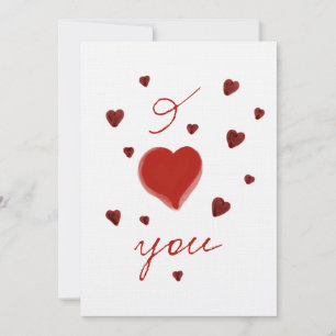 Te amo tarjeta del corazón