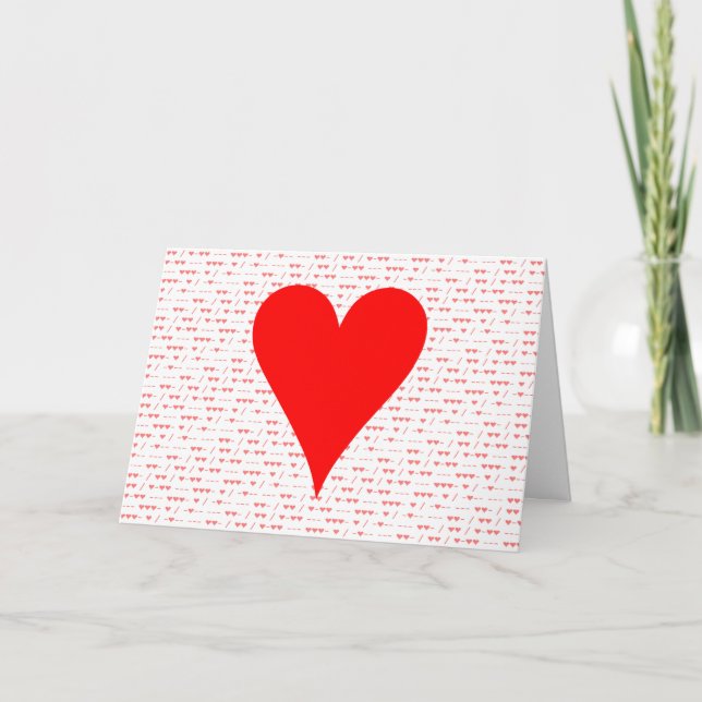 Te amo - tarjeta El día de San Valentín de código  (Anverso)