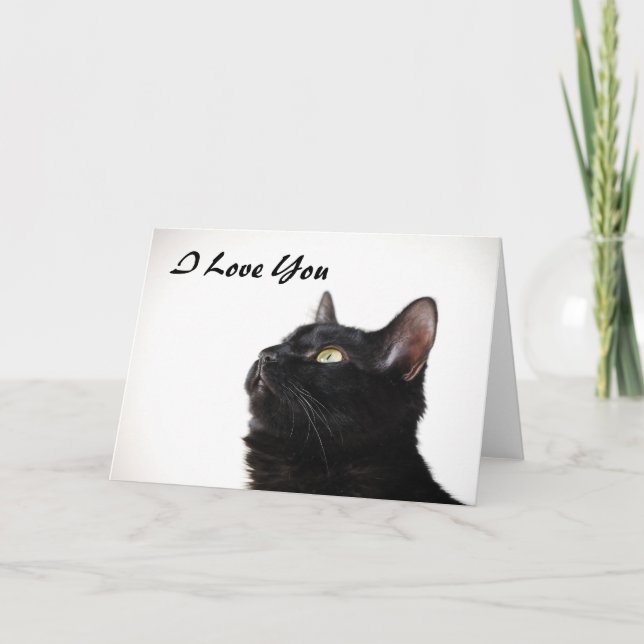 Te Amo Tarjeta Pussycat (Anverso)