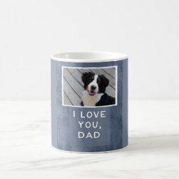 Te amo, taza de encargo de la foto del perro del
