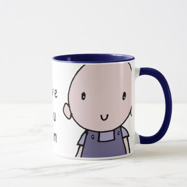 Te amo taza del muchacho de la mamá (Derecha)