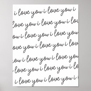 Te amo te amo te amo impresión del arte