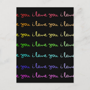 te amo, te amo, te amo, postal