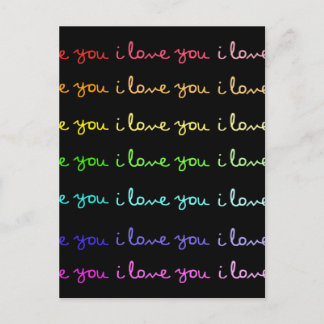 te amo, te amo, te amo, postal