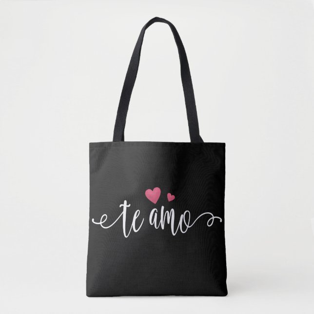 Te Amo Te Amo Valentín Español | Bolso de tela (Anverso)