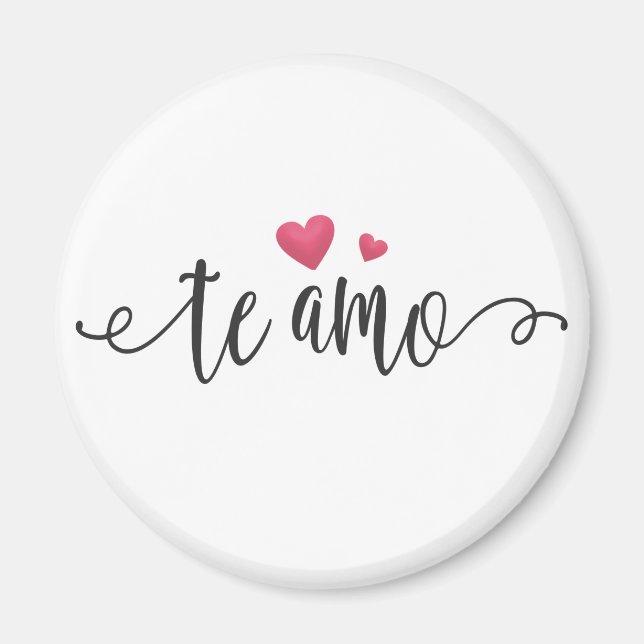 Te Amo Te Amo Valentín Español | Imán (Frente)