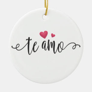 Te Amo Te Amo Valentín Español   Ornamento