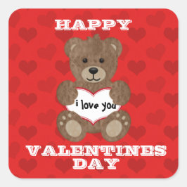 Te Amo Teddy Bear Pegatina