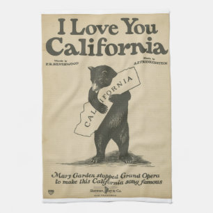 Te amo toalla de California