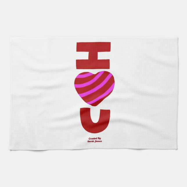 Te Amo Toalla De Cocina (Horizontal)