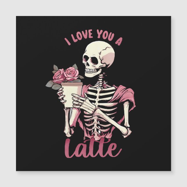 Te amo un esqueleto del día de San Valentín (Anverso)