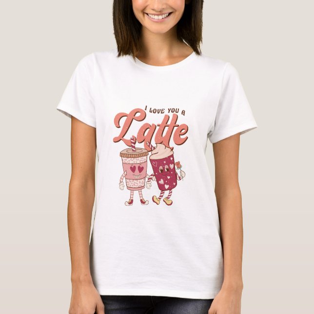 Te amo una camiseta Día de San Valentín lata (Anverso)