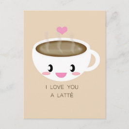 Te amo una postal de Latté