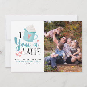 Te amo unas tarjetas de fotos de latte El día de S