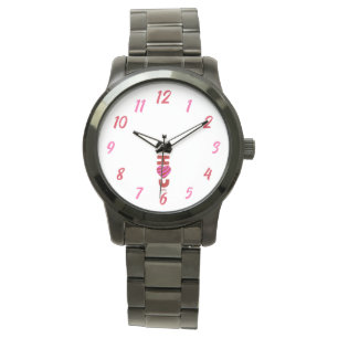 Te Amo Unisex Reloj de pulsera negra sobredimensio