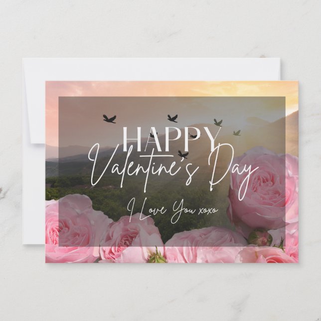 Te amo XOXO feliz tarjeta de San Valentín (Anverso)