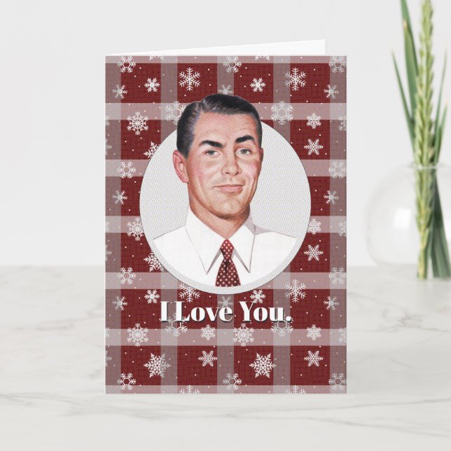 Te Amo...y no sólo porque... tarjeta de Navidades (Anverso)