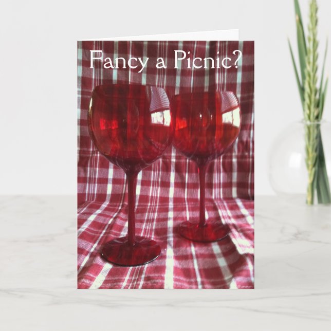 ¿Te apetece un picnic? Tarjeta mediana (Anverso)