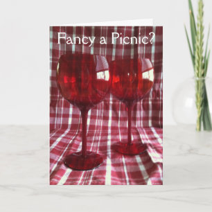 ¿Te apetece un picnic? Tarjeta mediana