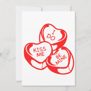 Te beso, sé mía Invitación para el Día de San Vale