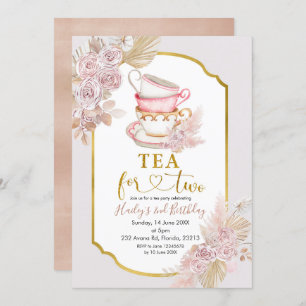 Té Boho por dos invitaciones de cumpleaños