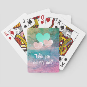 ¿Te casarás conmigo? cartas de juego por dalDesign