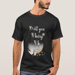 ¿TE CASARÁS CONMIGO CON UNA Camiseta DE FLORES NEG