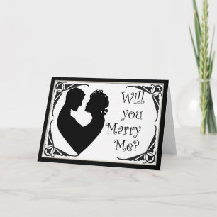 ¿Te casarás conmigo con una tarjeta de cameo en bl