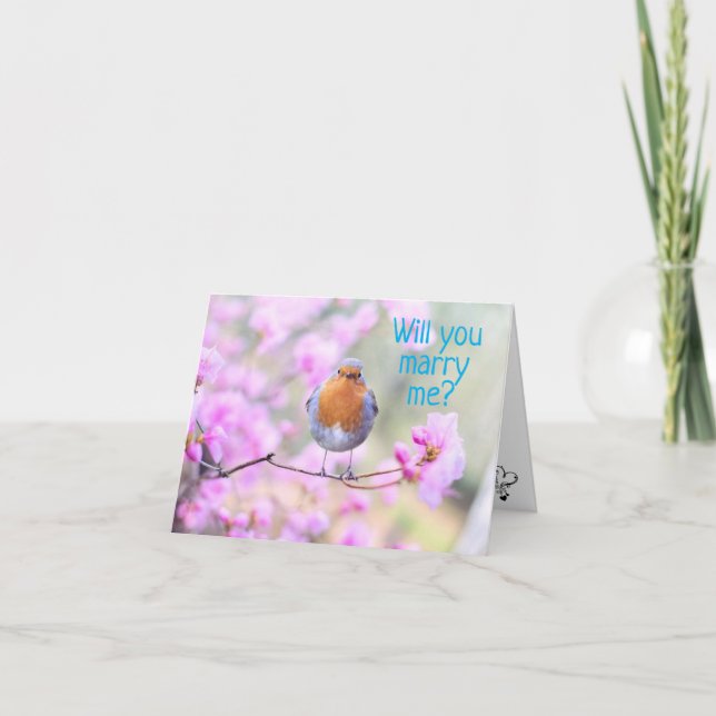 **TE CASARÁS CONMIGO** DICE LA TARJETA DE PROPUEST (Anverso)