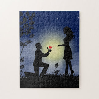 ¿Te casarás conmigo en el rompecabezas de la propu