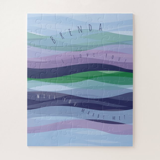 ¿Te Casarás Conmigo Guay Waves Jigsaw Puzzle (Vertical)