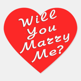 ¿Te Casarás Conmigo? Pegatina