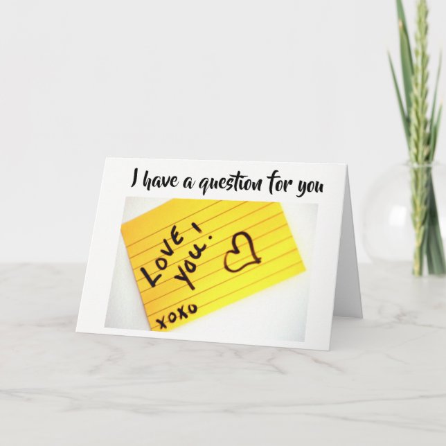 **TE CASARÁS CONMIGO** TARJETA DE PROPUESTA (Anverso)