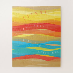 ¿Te Casarás Conmigo Waves Sunny Jigsaw Puzzle