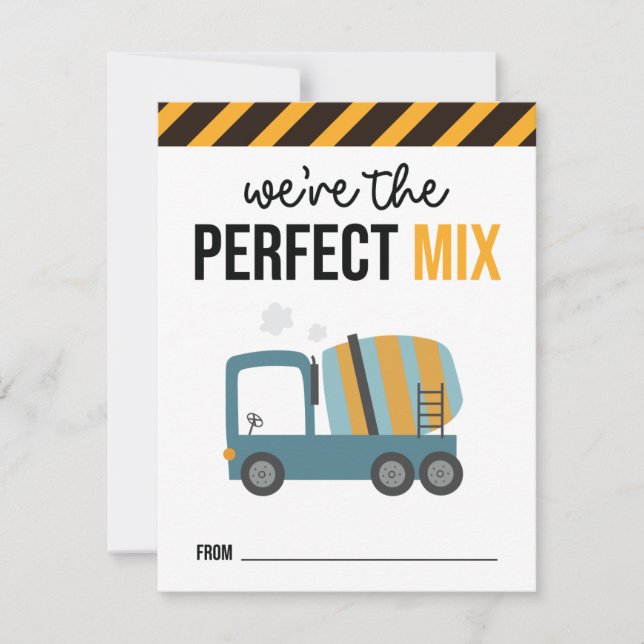 Te Cavo tarjeta de San Valentín de construcción pa (Anverso)