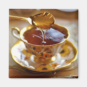 Té con el imán de la miel