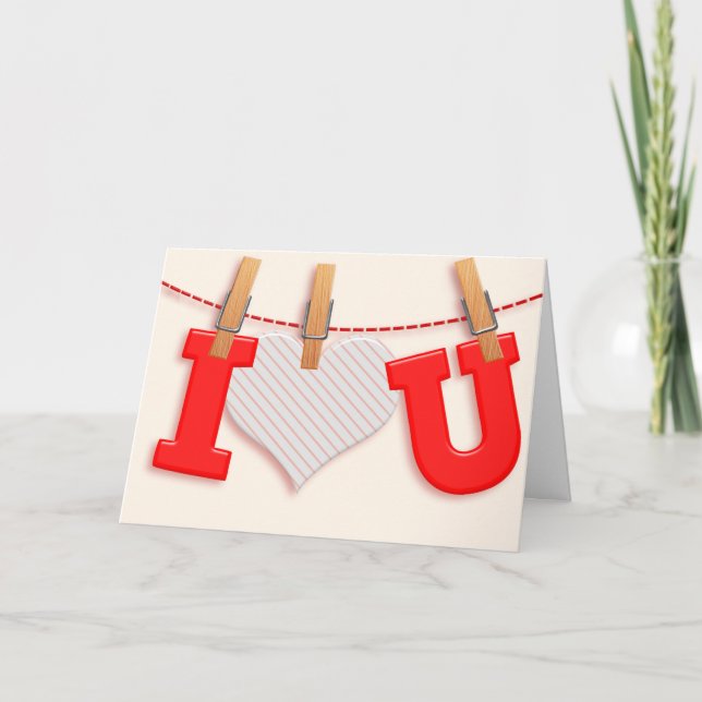 Te Corro tarjeta de San Valentín platónica (Anverso)