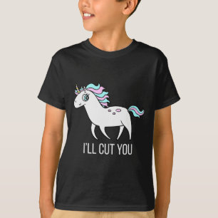 ¡Te Cortaré! Camiseta de Regalo de Humor de Unicor