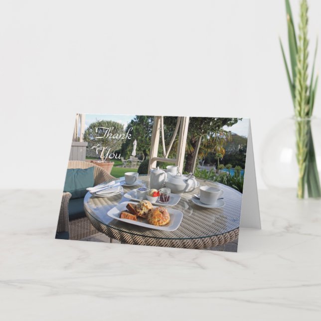 Té crema, tarjeta de agradecimiento (Anverso)