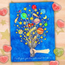 Te daré la postal de la luna y las estrellas