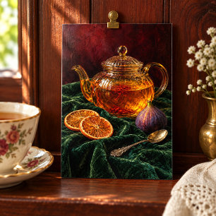Té de azafrán en impresión de arte de Four
