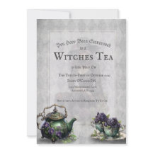 Té de bruja gris claro encantador Brew Invitación