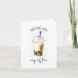 Té de burbuja acuarela Boba mi taza de té